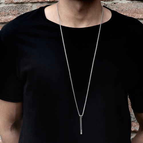 mens minimal necklace