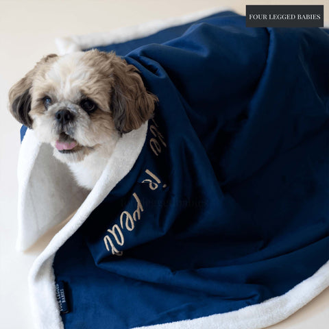 Midnight luxurious dog blanket