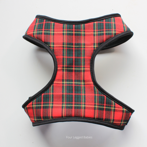 Red tartan harness