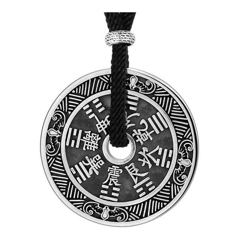 Feng Shui Bagua Protection Coin Pendant Necklace