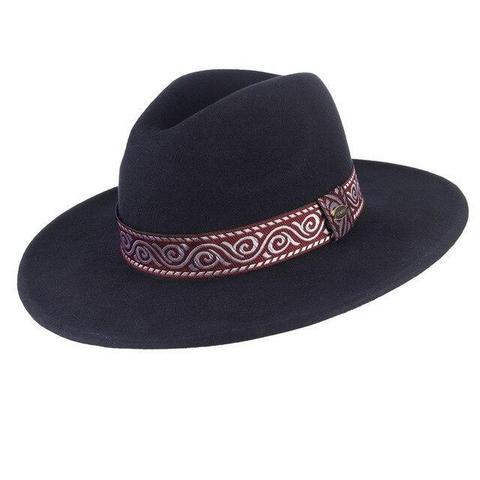Circular Wave Magenta & Silver Wool Hat (3 Available Colors)