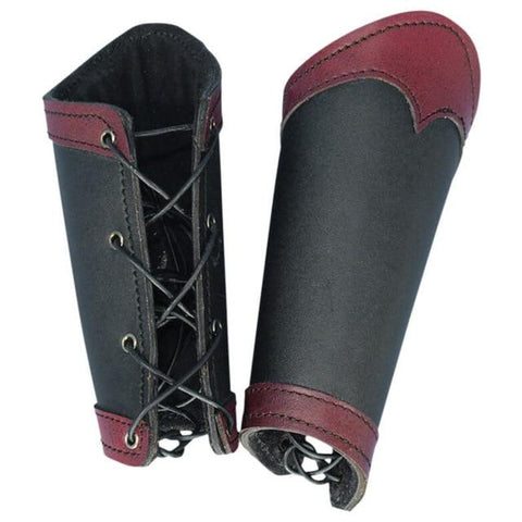 Two-Tone Steampunk Leather Arm Guard 