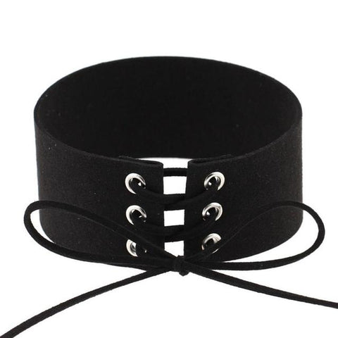 Velvet Leather Lace Rope Choker Necklace