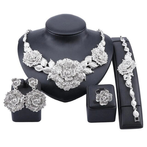 4PC Blossom Inspired Costume Jewelry Collection