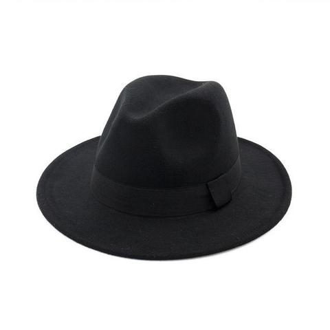 Classic Black Hatband Felt Fedora (11 Available Colors)