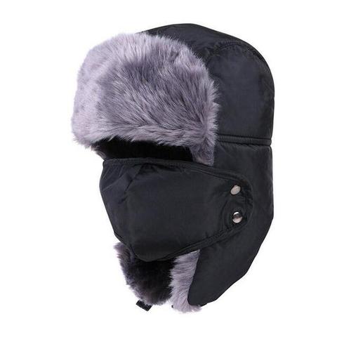 Face Cover Nylon Fur Winter Hat