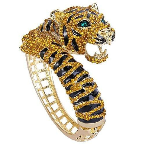 Tiger Crystal Enamel Fashion Bracelet