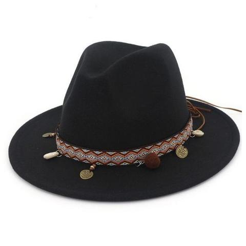 Coin Cowrie Pom Pendant Wool Hat (9 Available Colors)