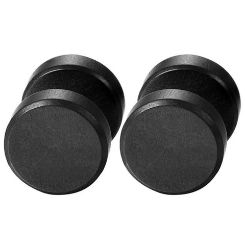 Flat Wood Screw Back Stud Earring 