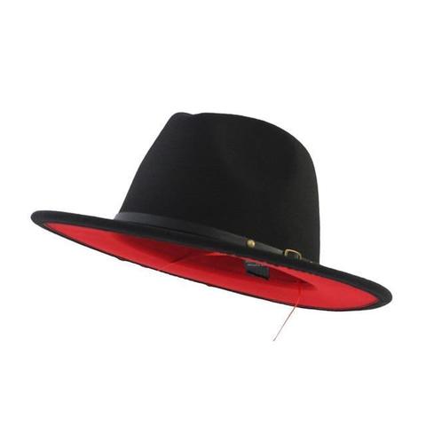 Two-Tone Felt Wide Brim Cowboy Hat (4 Available Color)