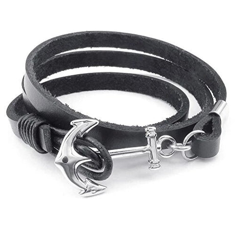Black and Silver Anchor Wrap