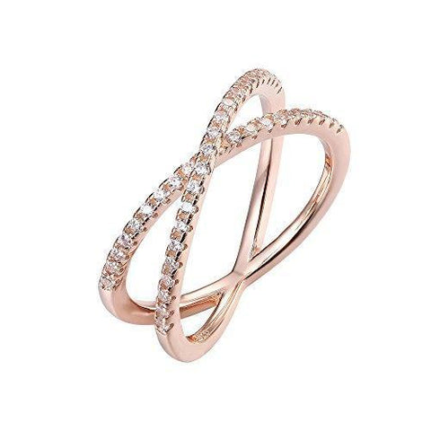 Gold Plated Sterling Silver Micro Pave Ring