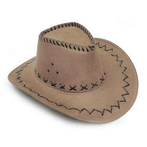 Pinched Front Stitched Suede Cowgirl Hat (3 Available Colors)