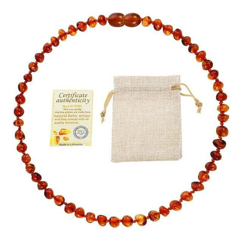 Natural Amber Bead Necklace