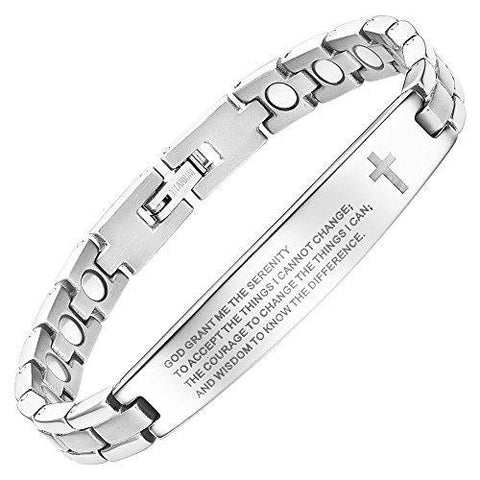 Petition Prayer Titanium Magnetic Bracelet