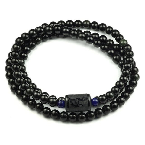 Black Obsidian Wrap Bracelet