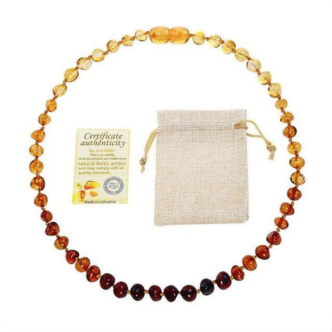 Authentic Amber Bead String Necklace 