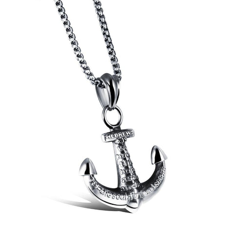 Biblical Hope Stainless Steel Anchor Necklace