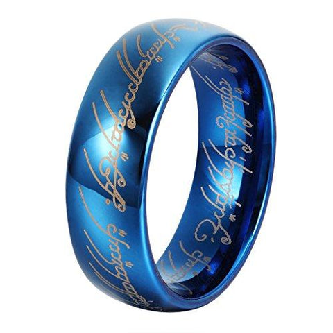 Generic Midi Rings Tungsten One Ring Of Power Gold Blue The Movie Of Ring  For Women Men Lovers Jewelry Rings | Jumia Nigeria