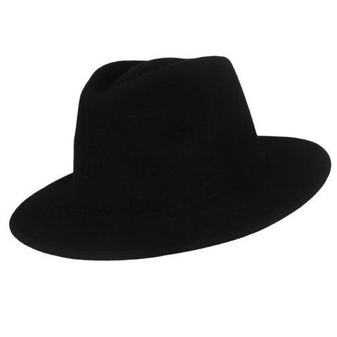 Classic Teardrop Dented Crown Wool Hat (2 Available Colors)