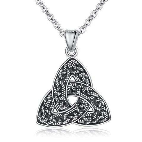 Trinity Knot Sterling Silver Necklace For Women