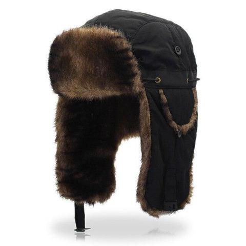 Adjustable Drawstring Polyester Fur Hat