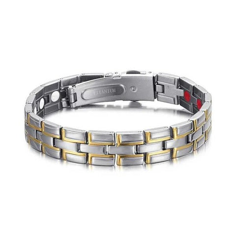  Willis Judd Womens Love Heart Titanium Magnetic Bracelet  Adjustable : Health & Household