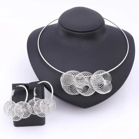 2PC Spiral Spring Fashion Jewelry Set