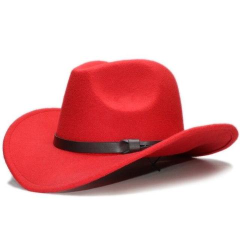 Pinched Colored Wool Floppy Cowboy Hat (9 Colors Available + Kids Variations)