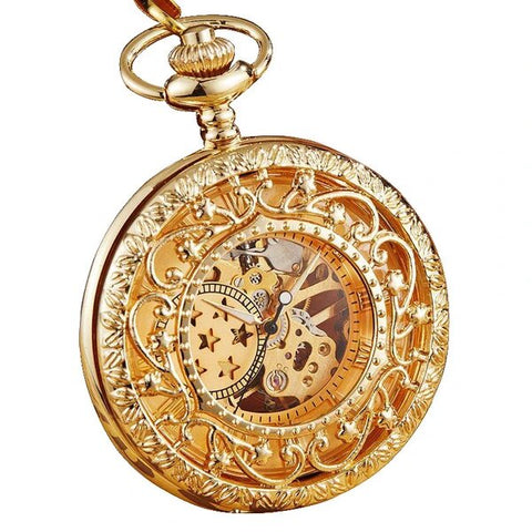 7 Stars Baroque Style Pocket Watch