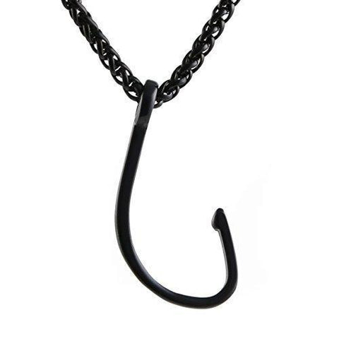 Plated Kahle Stainless Fishhook Necklace