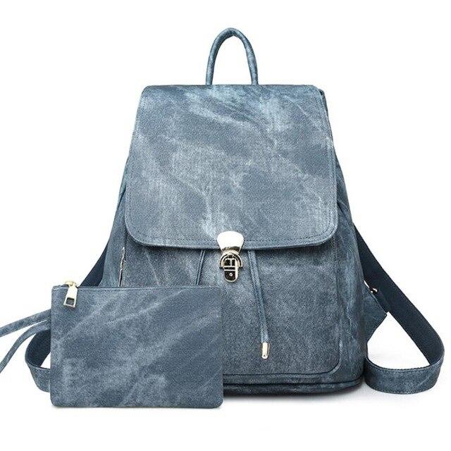 Vintage Faux Leather 36 to 55 Litre Backpack with Free Size Pouch for ...