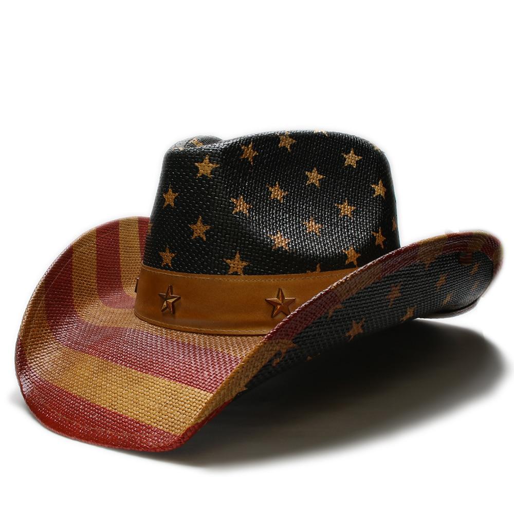 American Flag Cowboy Hat with Adjustable Strap - Innovato Design