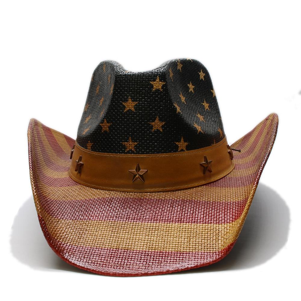 American Flag Cowboy Hat with Adjustable Strap - Innovato Design