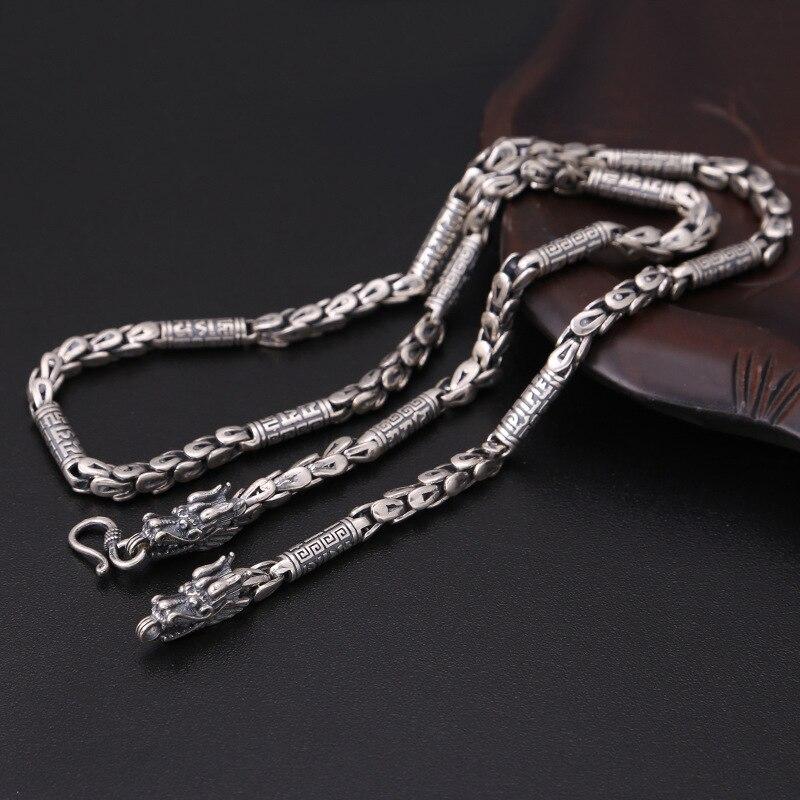 925 Sterling Silver Dragon Necklace for Men - Innovato Design