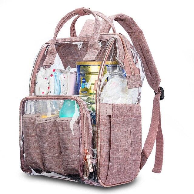 Pink Transparent Nursing Maternity Bag for Moms – Innovato Design
