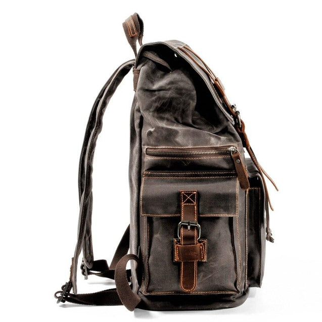 Vintage Brown Leather Casual Backpack 20 to 35 Litre for Men - Innovato ...