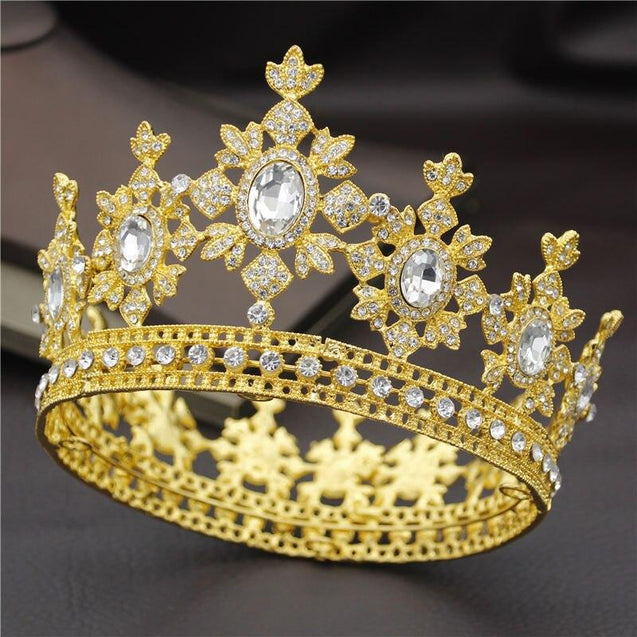 Fashion Royal King and Queen Tiara Crown for Wedding or Party ...