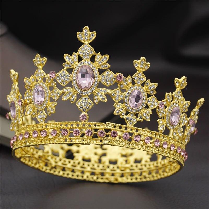 Fashion Royal King and Queen Tiara Crown for Wedding or Party ...