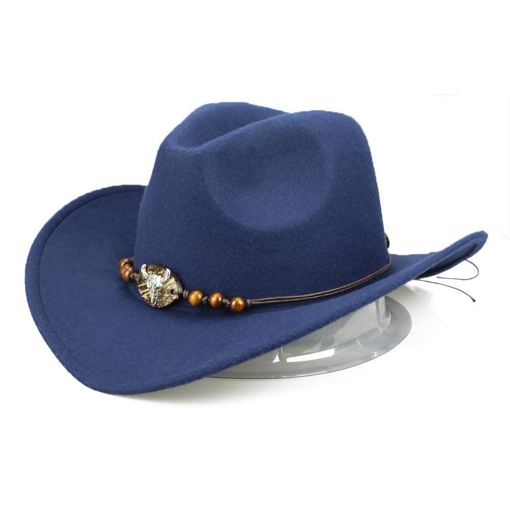 Bull Skull Themed Cowboy Hat with Rope Beaded Hat Band - Innovato Design
