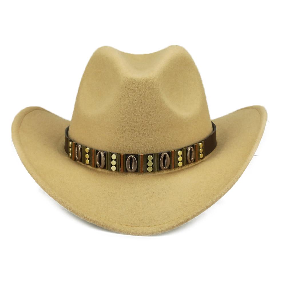 Hawaiian Cowboy Hat with Cowrie Shell Metal Belt Band - Innovato Design