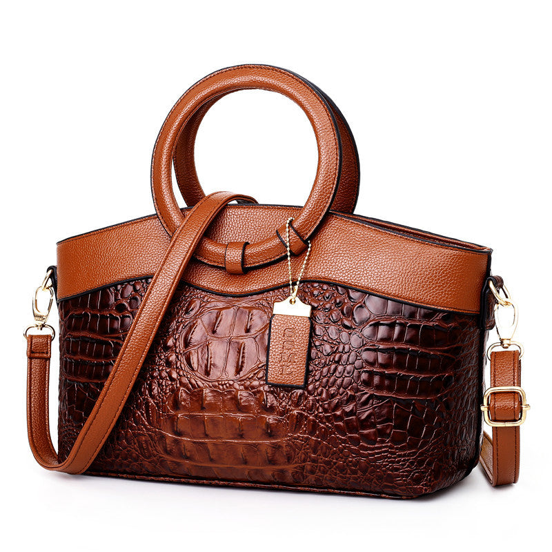 Luxury Designer Crocodile Leather Tote Bag, Shoulder Bag and Handbag ...