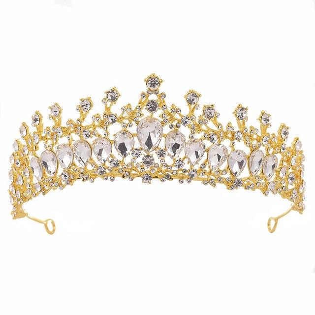 Crystal Baroque Luxury Wedding & Prom Queen Crown - Innovato Design