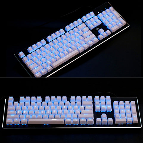 Crystal Square Keycap Set - White