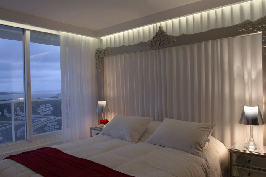 Custom Furniture Design for a guest bedroom, framing dreams.MEM Interiors for YOO by Starck - Bedroom