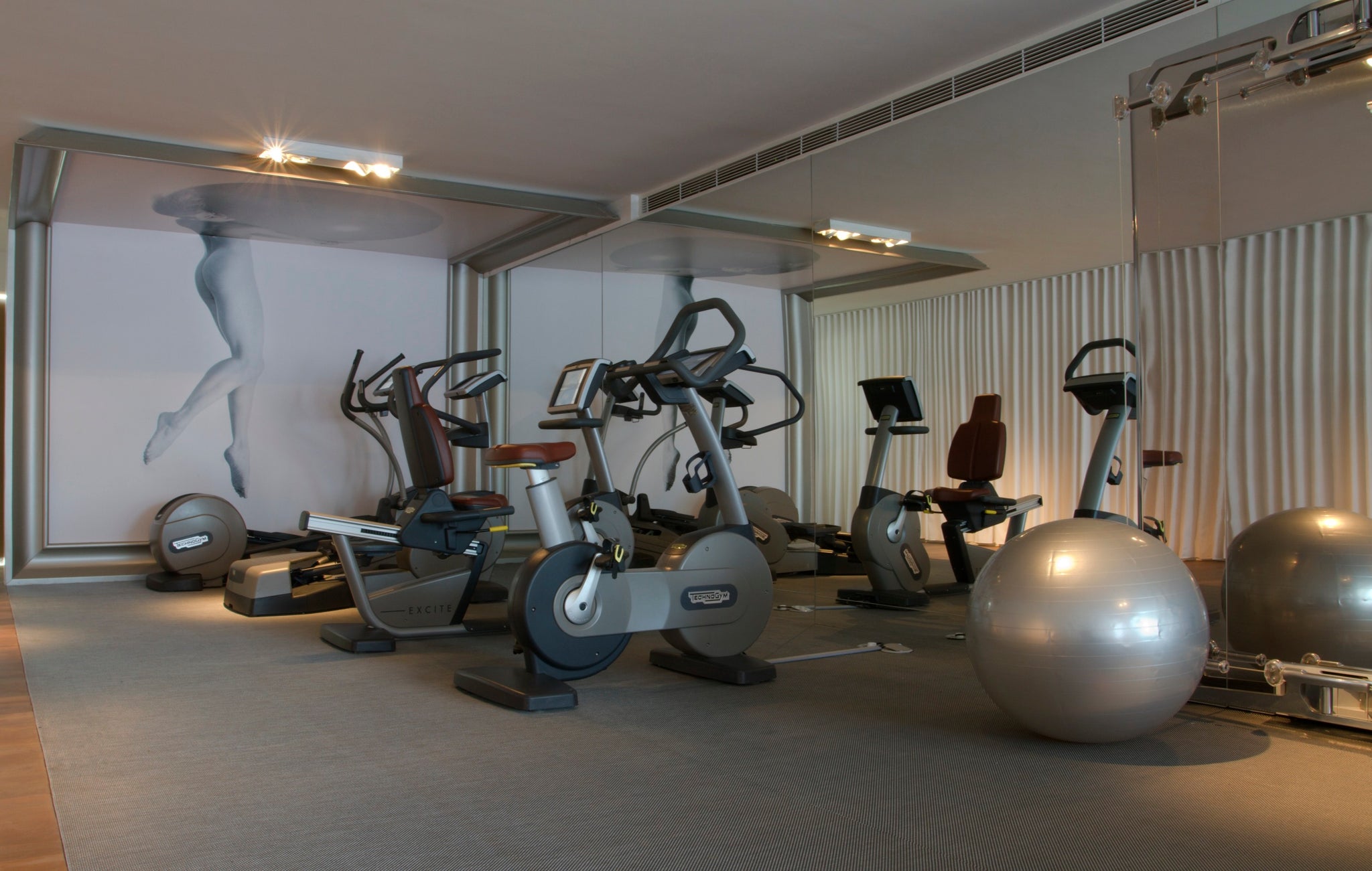 Small couture Gym for Adults Design with Techno Gym technology.