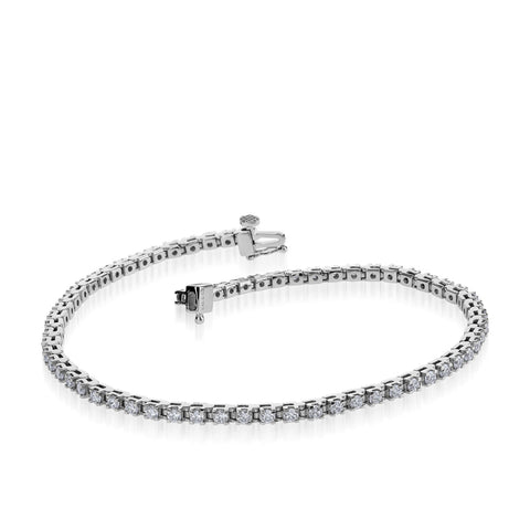 romantic diamond tennis bracelet gift