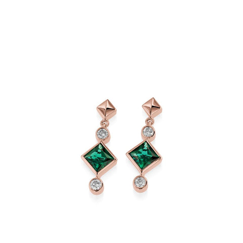 photo of a John atencio emerald earrings