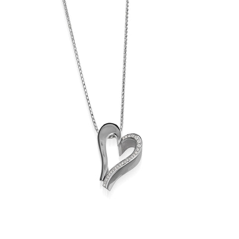 romantic diamond heart pendant gift