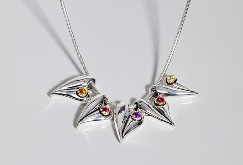 meaningful jewelry birthstone heart pendants